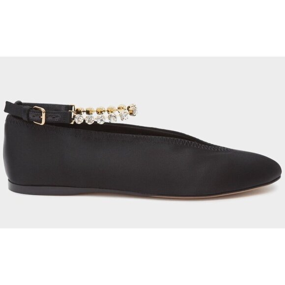 JW ANDERSON Shoes - J W Anderson Ballerina Shoes With Crystals Size 38 US 8 Black $890